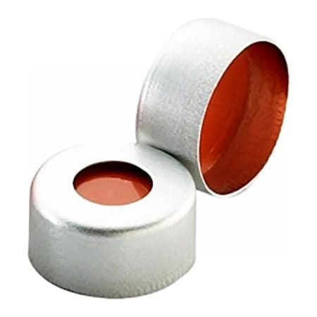 Wheaton® 11mm Crimp Seal, Aluminum, PTFE/Red Rubber, Case Of 1000